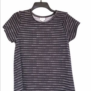 LulaRoe size small cozy black & white Carly dress